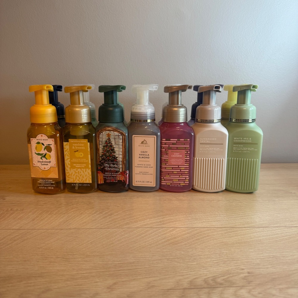 Bath & Body Works White Barn Foaming Hand Soap Lot of 12 EMPTY 8.75oz